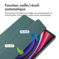 imoshion Coque tablette rigide Trifold Samsung Galaxy Tab S9 11.0 pouces - Vert