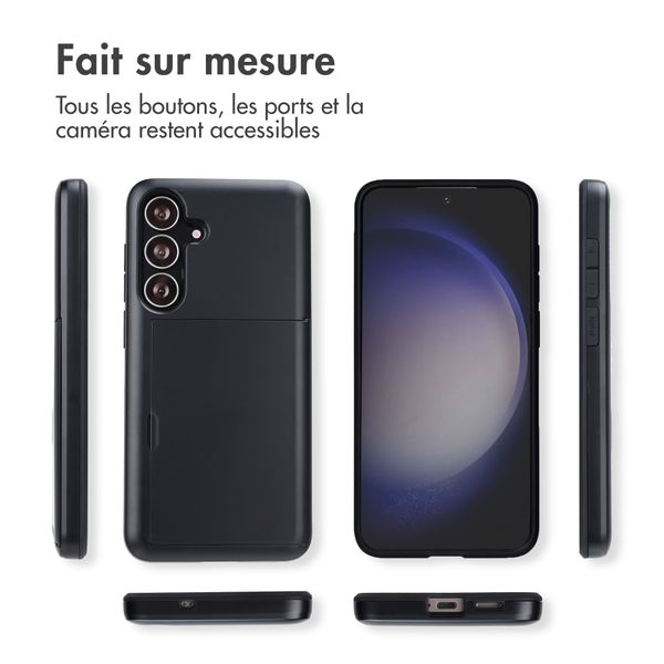 imoshion Coque arrière avec porte-cartes Samsung Galaxy S25 FE - Noir
