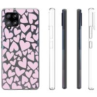 imoshion Coque Design Samsung Galaxy A42 - Full of Hearts Pink