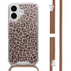 imoshion Coque Design avec cordon Apple iPhone 16 - Leopard Mood