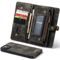 CaseMe Etui de téléphone de luxe en cuir deux iPhone 13