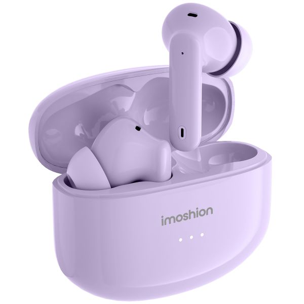 imoshion ﻿Écouteurs Aura Pro - Écouteurs sans fil - Écouteurs sans fil Bluetooth - Avec fonction de réduction du bruit ANC - Lavender Lilac