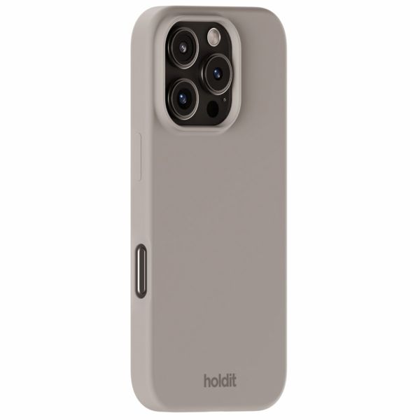 Holdit Coque Silicone Apple iPhone 16 Pro - Taupe
