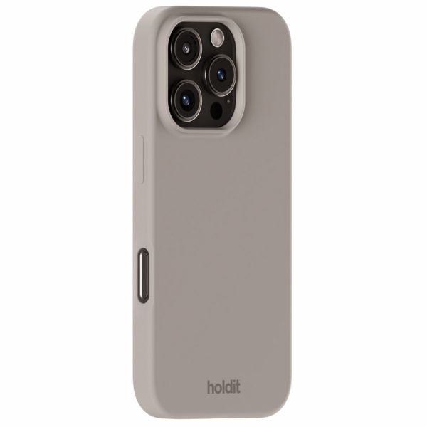 Holdit Coque Silicone iPhone 16 Pro - Taupe