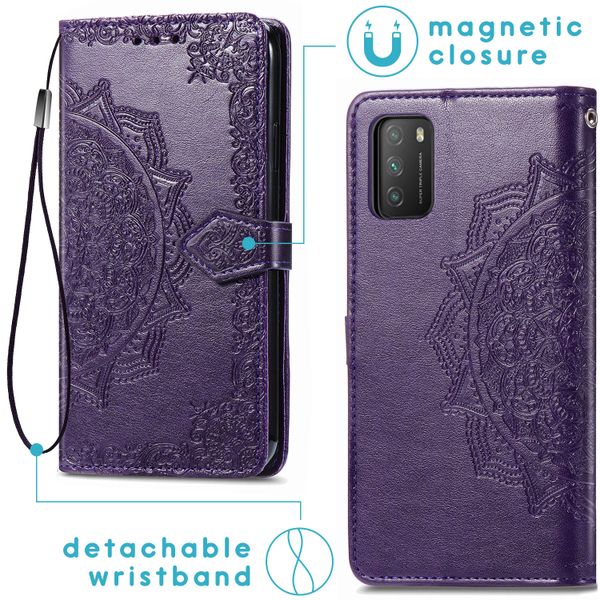 imoshion Etui de téléphone Mandala Xiaomi Poco M3 - Violet