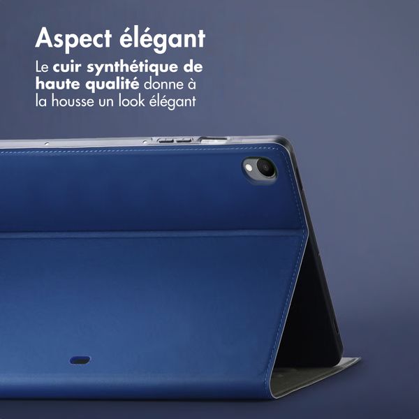 Accezz Coque tablette Classic Samsung Galaxy Tab S11 - Bleu foncé
