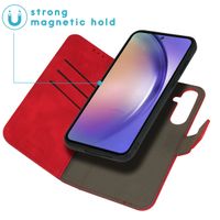 imoshion Etui de télephone luxe 2-en-1 amovible Samsung Galaxy A55 - Rouge
