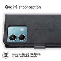 imoshion Étui de télephone portefeuille Xiaomi Redmi Note 13 (5G) - Noir