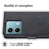 imoshion Étui de téléphone portefeuille Luxe Xiaomi Redmi Note 13 (5G) - Noir