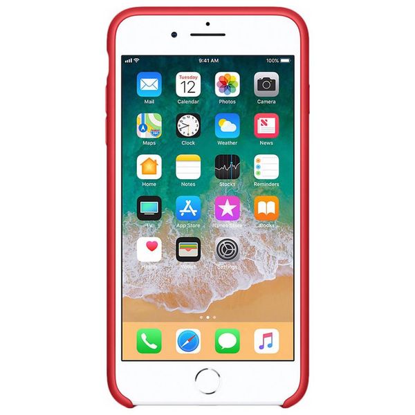 Apple Coque en silicone Apple iPhone 8 Plus / 7 Plus - Rouge