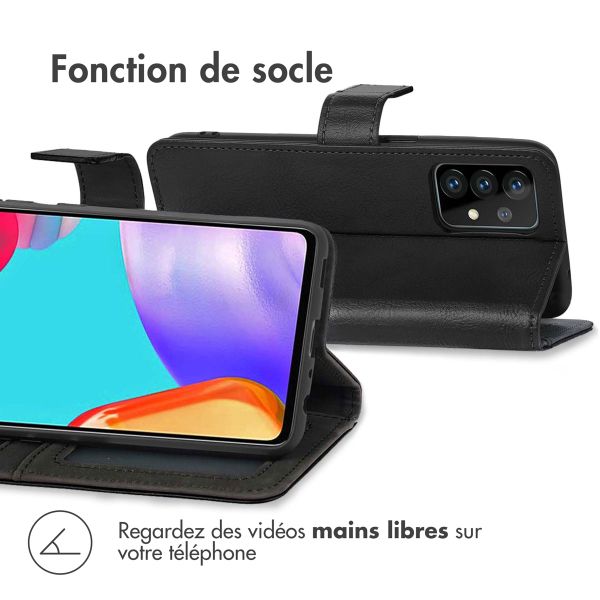 imoshion Étui de télephone portefeuille Samsung Galaxy A52(s) (5G/4G) - Noir