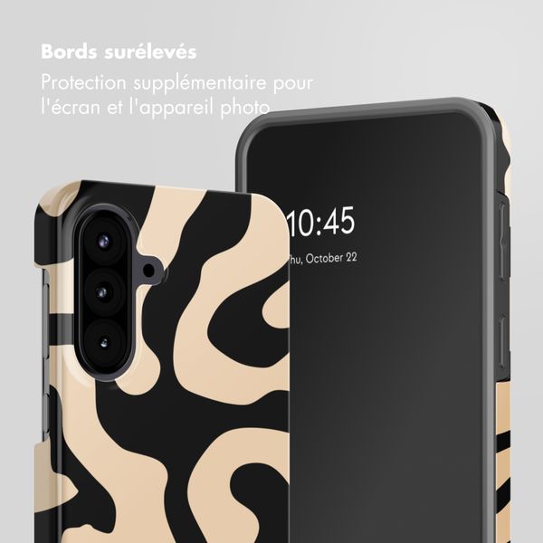 Selencia Coque arrière Vivid Samsung Galaxy A57 (5G) - Art Wave Black