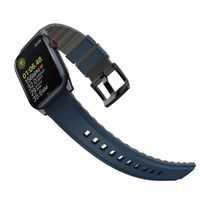 Uniq Bracelet Linus AiroSoft™ en silicone Apple Watch Series 1 t/m 11 / SE / Ultra (44/45/46/49 mm) - Nautical Blue