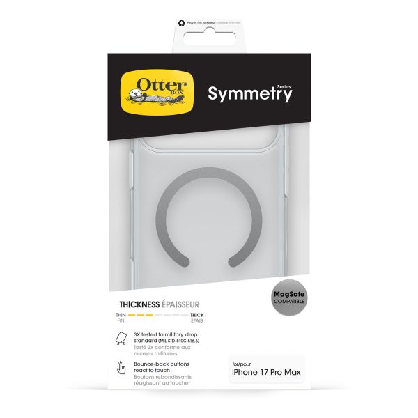 OtterBox Coque Symmetry MagSafe Apple iPhone 17 Pro Max - Clear