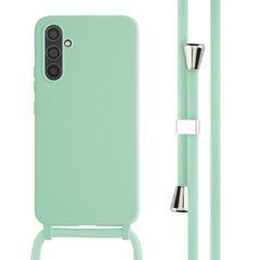 imoshion Coque en silicone avec cordon Samsung Galaxy A34 (5G) - Vert menthe