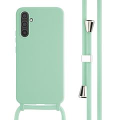 imoshion ﻿Coque en silicone avec cordon Samsung Galaxy A34 (5G) - Menthe verte