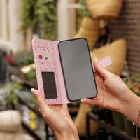 imoshion Étui de télephone portefeuille Design Apple iPhone SE (2022 / 2020) / 8 / 7 / 6(s) - Blush Berries