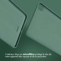 Accezz Coque Liquid Silicone avec porte-stylet Apple iPad Pro 11 (2022 / 2021 / 2020 / 2018) - Vert foncé