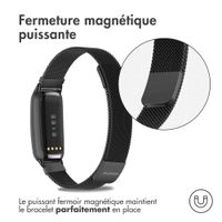 imoshion Bracelet magnétique milanais Fitbit Luxe - Taille S - Noir