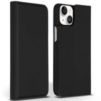 Accezz Étui de télephone Slim Folio en cuir de qualité supérieure Apple iPhone 14 Plus - Noir