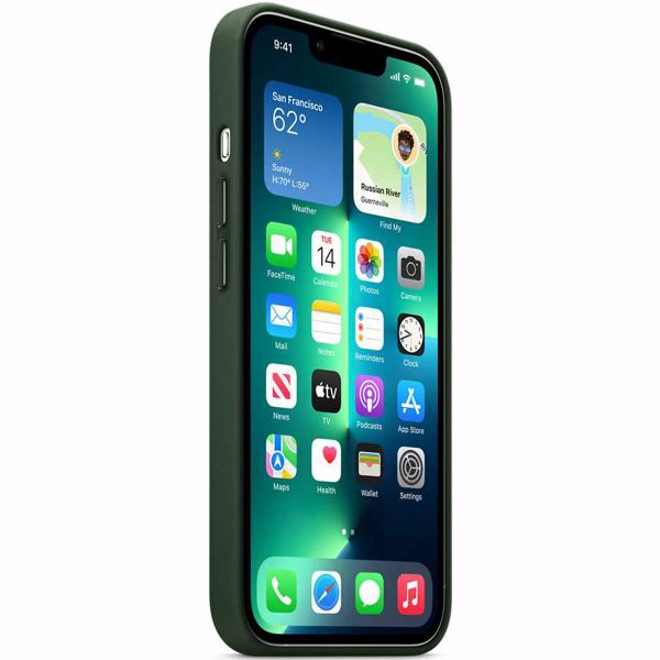 Apple Coque Leather MagSafe Apple iPhone 13 Pro Max - Sequoia Green