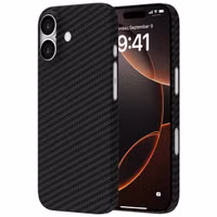 Accezz Coque Kevlar MagSafe Apple iPhone 16 - Noir