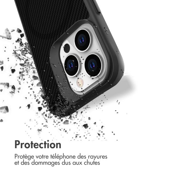 imoshion Rugged Hybrid Carbon Case avec MagSafe Apple iPhone 14 Pro Max - Noir