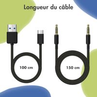 imoshion Casque sans fil pour enfants Dino LED Light - Limiteur de décibels - Avec câble AUX - Cobalt Blue / Lime