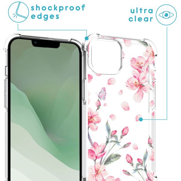 imoshion Coque Design avec cordon iPhone 14 Plus - Blossom Watercolor