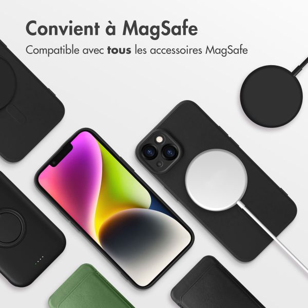 imoshion Coque Couleur avec MagSafe iPhone 14 - Noir