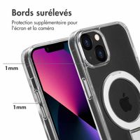 Accezz Coque Ring Stand avec MagSafe Apple iPhone 13 - Transparent