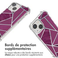 imoshion Coque Design avec cordon iPhone 13 Mini - Bordeaux Graphic