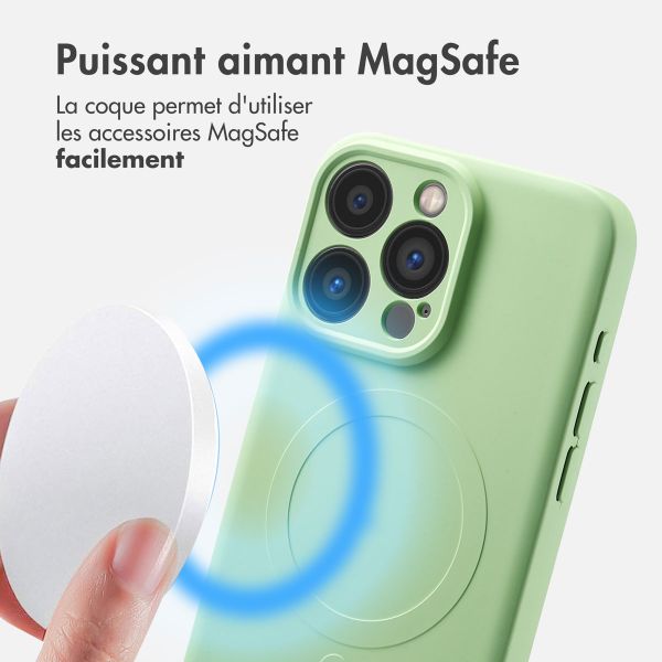 imoshion Coque Couleur avec MagSafe Apple iPhone 15 Pro Max - Vert
