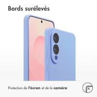 Accezz Coque Liquid Silicone avec MagSafe Samsung Galaxy S25 Edge - Violet