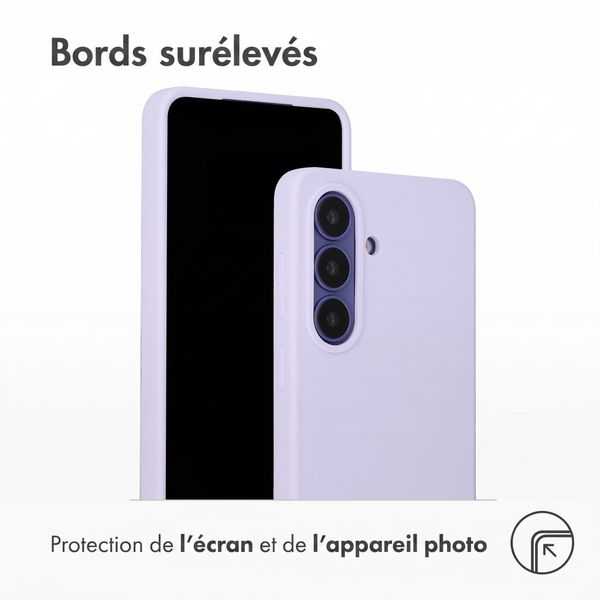 Accezz Coque Liquid Silicone avec MagSafe Samsung Galaxy S26 - Violet