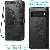 imoshion Etui de téléphone portefeuille Mandala Google Pixel 6 Pro - Noir