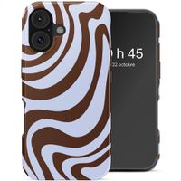 Selencia Coque arrière Vivid avec MagSafe Apple iPhone 17 - Dream Swirl Chocolate