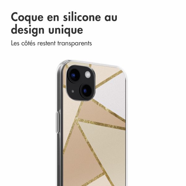 imoshion Coque design pour iPhone 13 - Graphic Beige