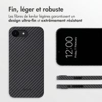 Accezz Coque Kevlar® MagSafe Apple iPhone 17e / 16e - Noir