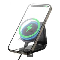 Baseus PrimeTrip Series C02 Mega Support de téléphone voiture - Magnétique et MagSafe/Qi2 - Charge sans fil - Autocollant - Noir