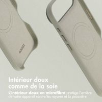 Accezz Coque arrière en cuir avec MagSafe Apple iPhone Air - Light Grey