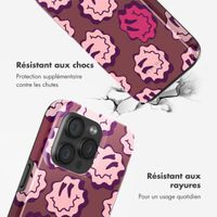 Selencia Coque arrière Vivid avec MagSafe Apple iPhone 15 Pro - Wavy Smiley Pink