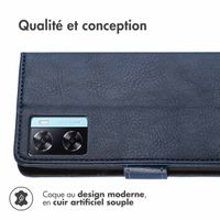 imoshion Étui de téléphone portefeuille Luxe Oppo A57(s) - Bleu foncé