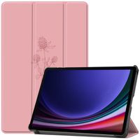 imoshion Coque tablette Design Trifold Samsung Galaxy Tab S9 11.0 pouces - Floral Pink