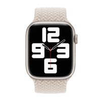 Apple Bracelet Solo tressé Apple Watch | 44/45/46/49 mm - Taille 6 - Starlight
