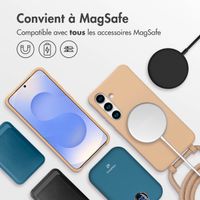 imoshion Coque arrière Color avec cordon amovible et MagSafe Samsung Galaxy S24 / S25 - Beige
