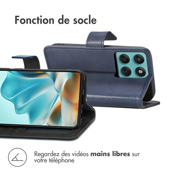 imoshion Étui de téléphone portefeuille Motorola Edge 60 Pro - Bleu foncé