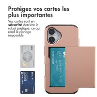 imoshion Coque arrière avec porte-cartes Apple iPhone 17 - Rose Doré