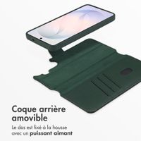 Accezz Étui de télephone portefeuille en cuir 2-en-1 avec MagSafe Samsung Galaxy S26 - Cedar Green