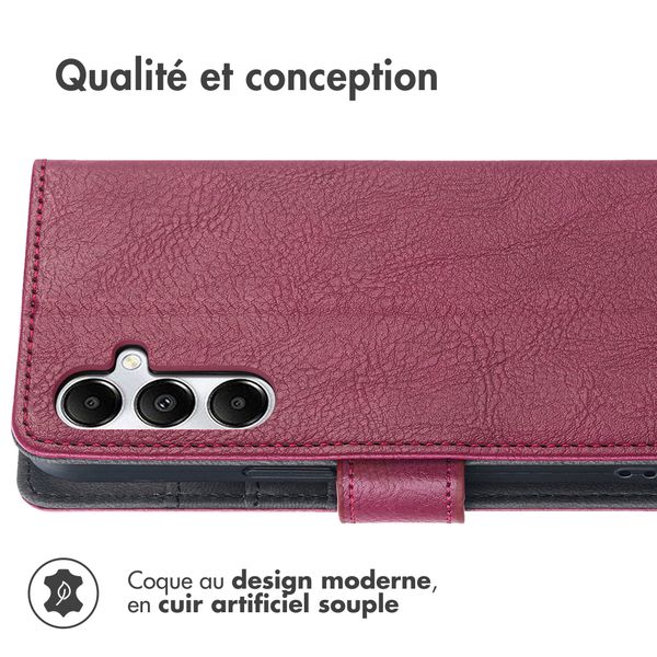 imoshion Étui de télephone portefeuille Samsung Galaxy A55 - Bordeaux